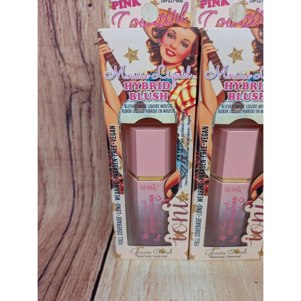 Ioni Pink Cowgirl Mousse Liquid Hybrid Blush Gracie Coral